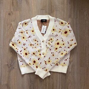 Cider Floral Cropped Cardigan